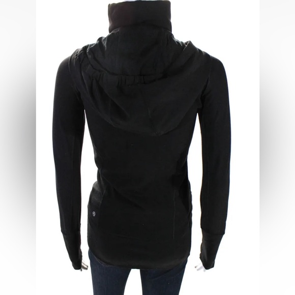 Lululemon soft stretch define hooded ruffle trim jacket 2 - Picture 4 of 13